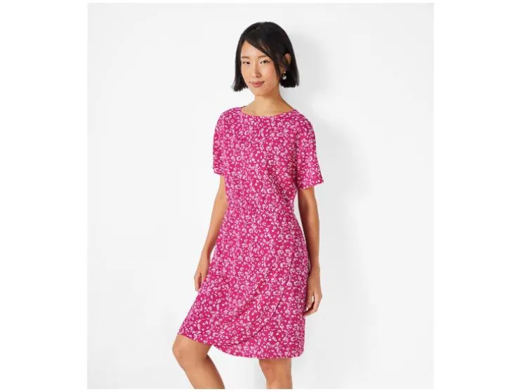 Vestido cruzado de mujer / Vestido, estructura arrugada.