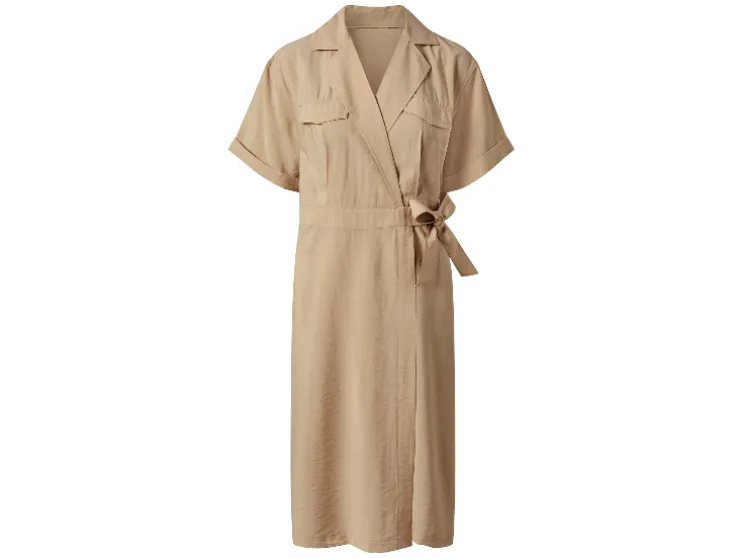 Vestido cruzado de mujer / Vestido, con lazo.