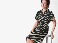 Vestido cruzado de mujer / Vestido, con lazo.