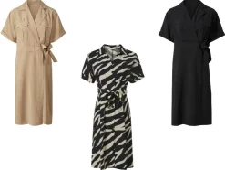 Vestido cruzado de mujer / Vestido, con lazo.