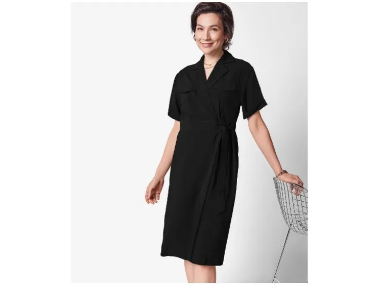 Vestido cruzado de mujer / Vestido, con lazo.