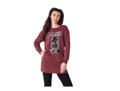 Vestido de felpa para mujer