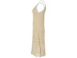 Vestido de ganchillo para mujer, de corte ceñido.