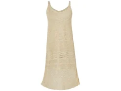 Vestido de ganchillo para mujer, de corte ceñido.