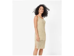 Vestido de ganchillo para mujer, de corte ceñido.