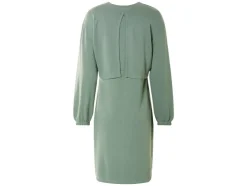Vestido de lactancia y premamá de felpa para mujer con parte superior a juego.