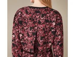 Vestido de lactancia y premamá de felpa para mujer con parte superior a juego.