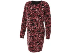 Vestido de lactancia y premamá de felpa para mujer con parte superior a juego.
