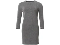 Vestido de mujer con elegante efecto purpurina.