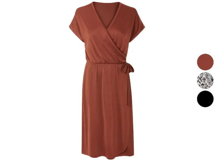 Vestido de mujer, efecto cruzado.