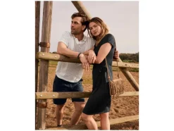Vestido de mujer, efecto cruzado.