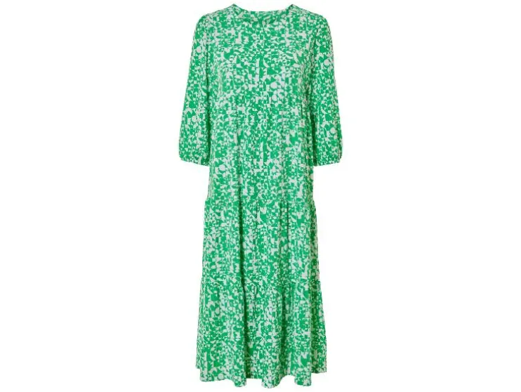 Vestido de mujer, en longitud midi moderna.