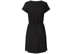 Vestido de mujer, hombros caídos.
