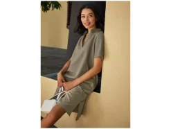 Vestido de mujer / Vestido cruzado con lino