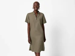 Vestido de mujer / Vestido cruzado con lino
