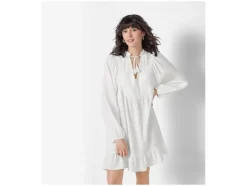 Vestido de muselina para mujer, de puro algodón.