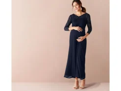 Vestido de premamá para mujer, de alta calidad con encaje elegante.