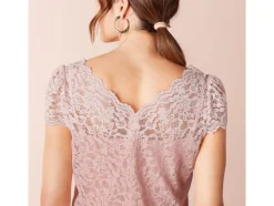 Vestido de premamá para mujer, de alta calidad con encaje elegante.