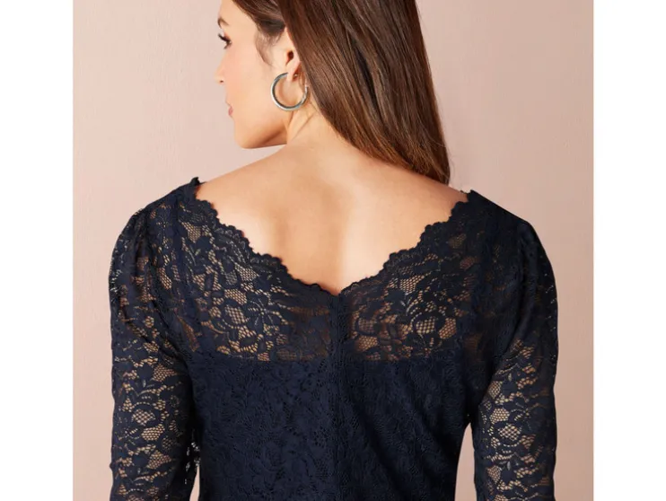 Vestido de premamá para mujer, de alta calidad con encaje elegante.