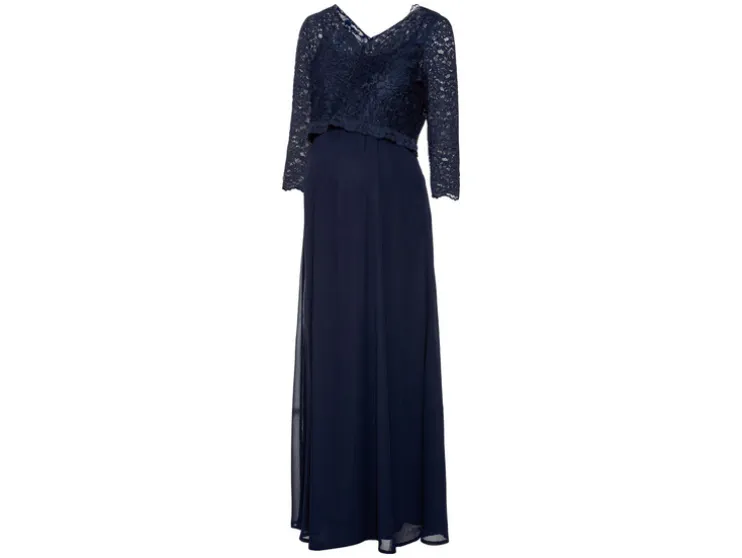 Vestido de premamá para mujer, de alta calidad con encaje elegante.