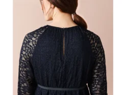 Vestido de premamá para mujer, de encaje elástico.