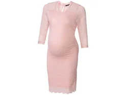 Vestido de premamá para mujer, de encaje elástico.