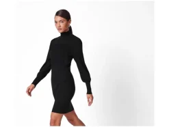 Vestido de punto acanalado de mujer