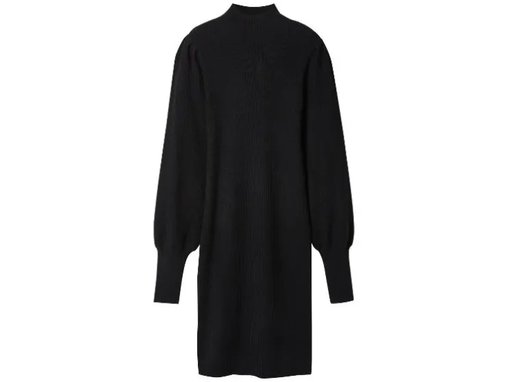 Vestido de punto acanalado de mujer