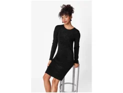 Vestido de punto de canalé para mujer