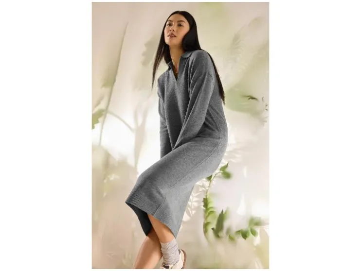 Vestido de punto fino de mujer