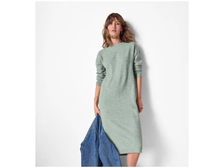 Vestido de punto fino de mujer