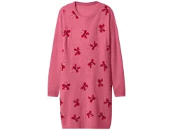 Vestido de punto fino navideño para mujer