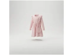 Vestido de punto infantil con bolsito