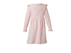 Vestido de punto infantil con bolsito