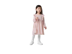 Vestido de punto infantil con bolsito