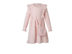 Vestido de punto infantil con bolsito