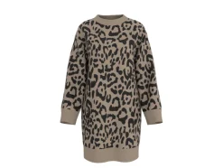 Vestido de punto jacquard para mujer