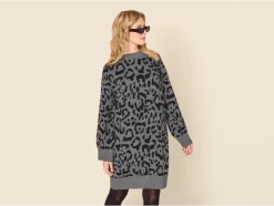 Vestido de punto jacquard para mujer