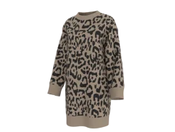 Vestido de punto jacquard para mujer