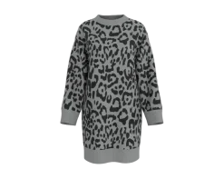 Vestido de punto jacquard para mujer