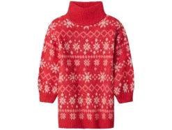 Vestido de punto navideño infantil