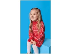 Vestido de punto navideño infantil