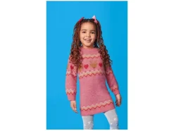 Vestido de punto navideño infantil