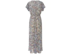 Vestido largo de mujer, con clásico estampado de cachemir.