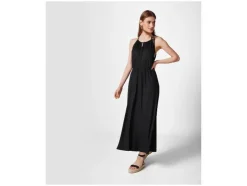 Vestido largo de mujer, con tirante halter para atar.