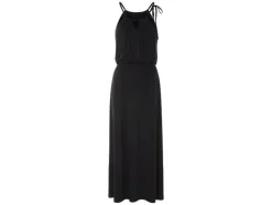Vestido largo de mujer, con tirante halter para atar.