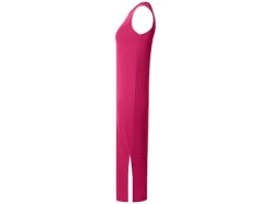 Vestido midi de canalé para mujer