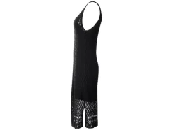 Vestido midi de ganchillo para mujer