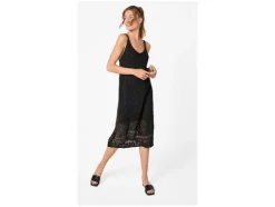 Vestido midi de ganchillo para mujer