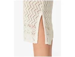 Vestido midi de ganchillo para mujer
